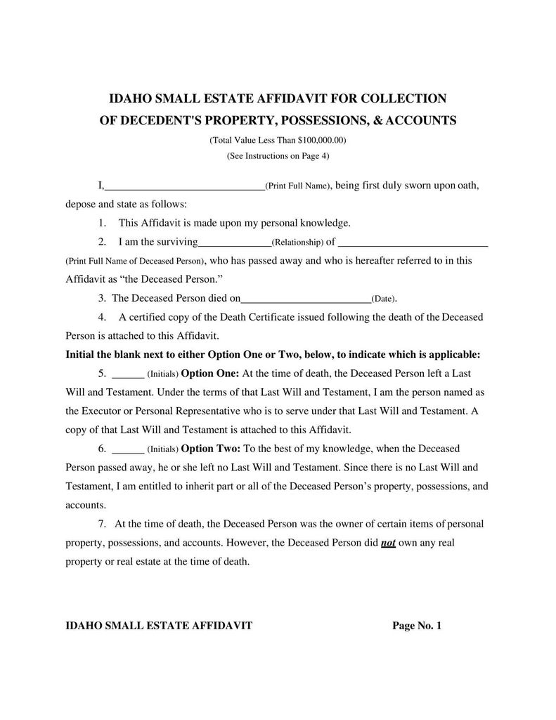 Transfer of small property without inheritance enrollment